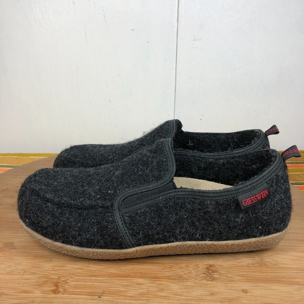 giesswein Innsbruck womens size 39 shoes black Wool Slip On clogs slippers